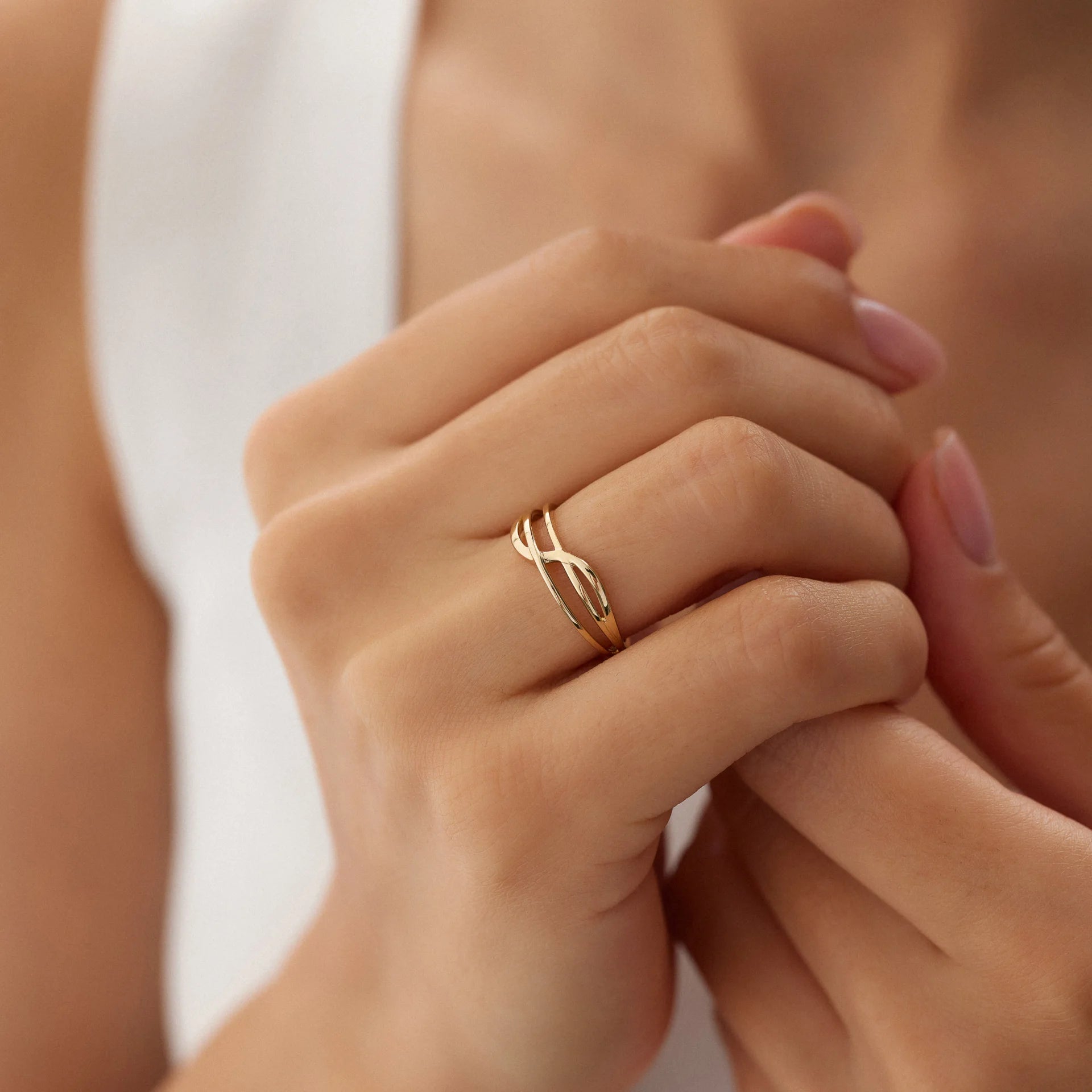 14 Ayar Altın Sarmal Yüzük