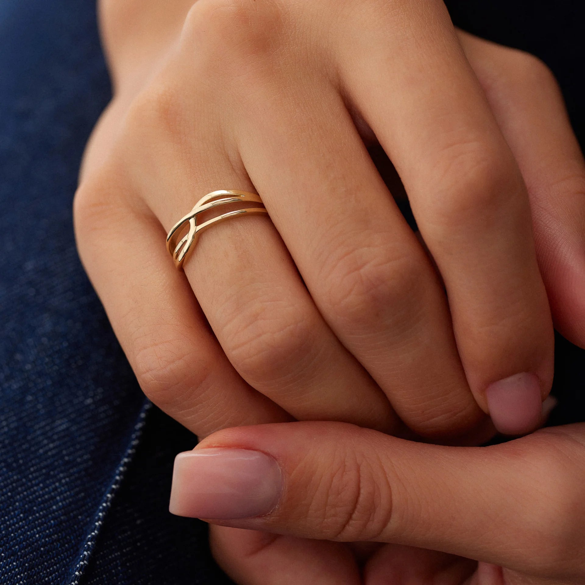 14 Ayar Altın Sarmal Yüzük