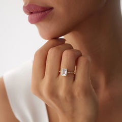 14 Ayar Altın Baget Yüzük