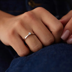 14 Ayar Altın Tektaş Yüzük