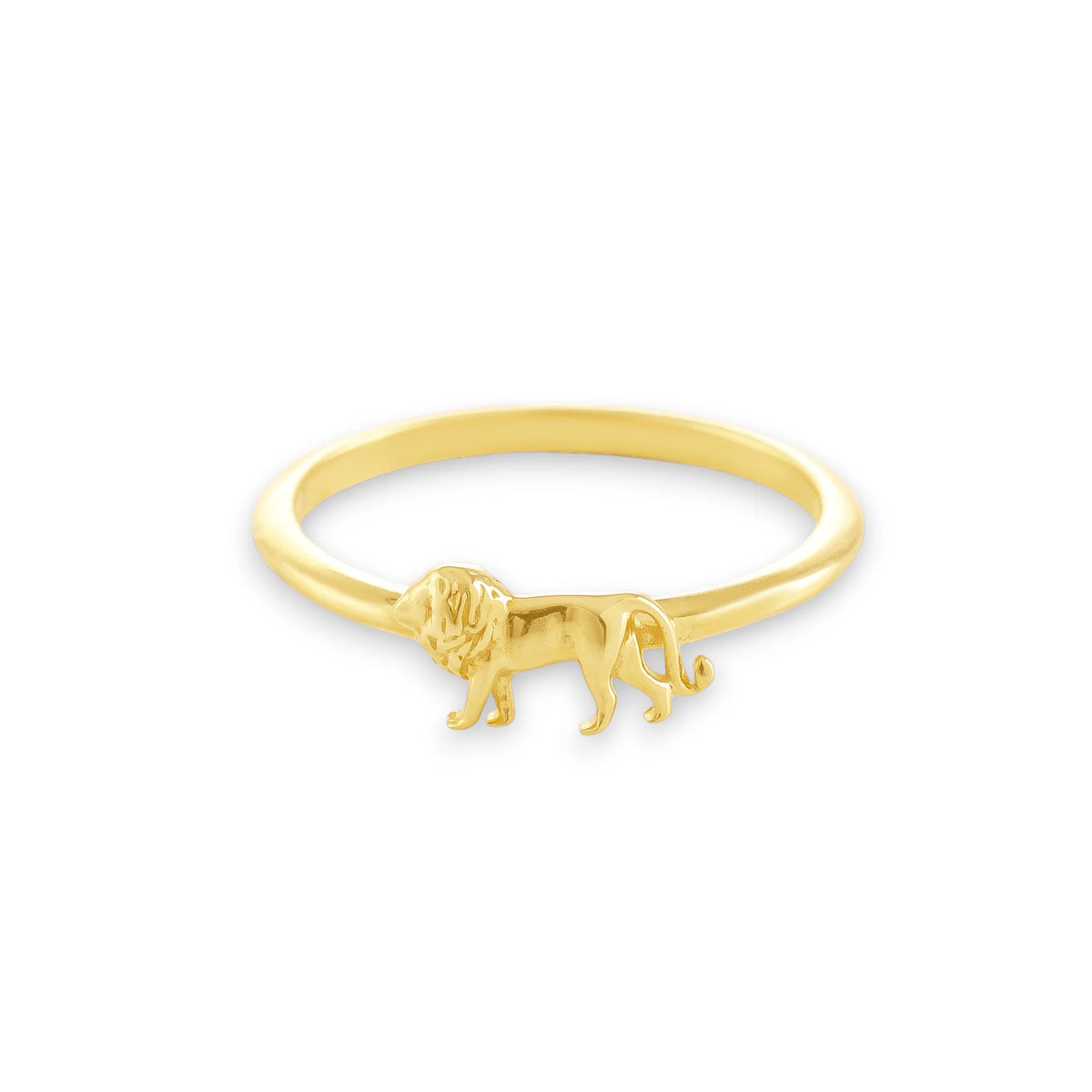 14 Ayar Altın Aslan Yüzük