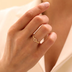 14 Ayar Altın Minimal Halka Yüzük