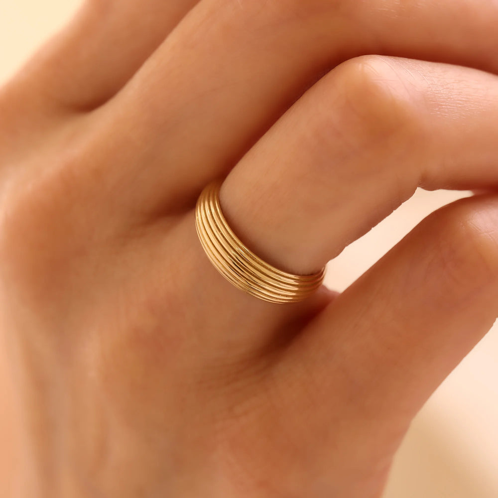 14 Ayar Altın Kabuk Yüzük