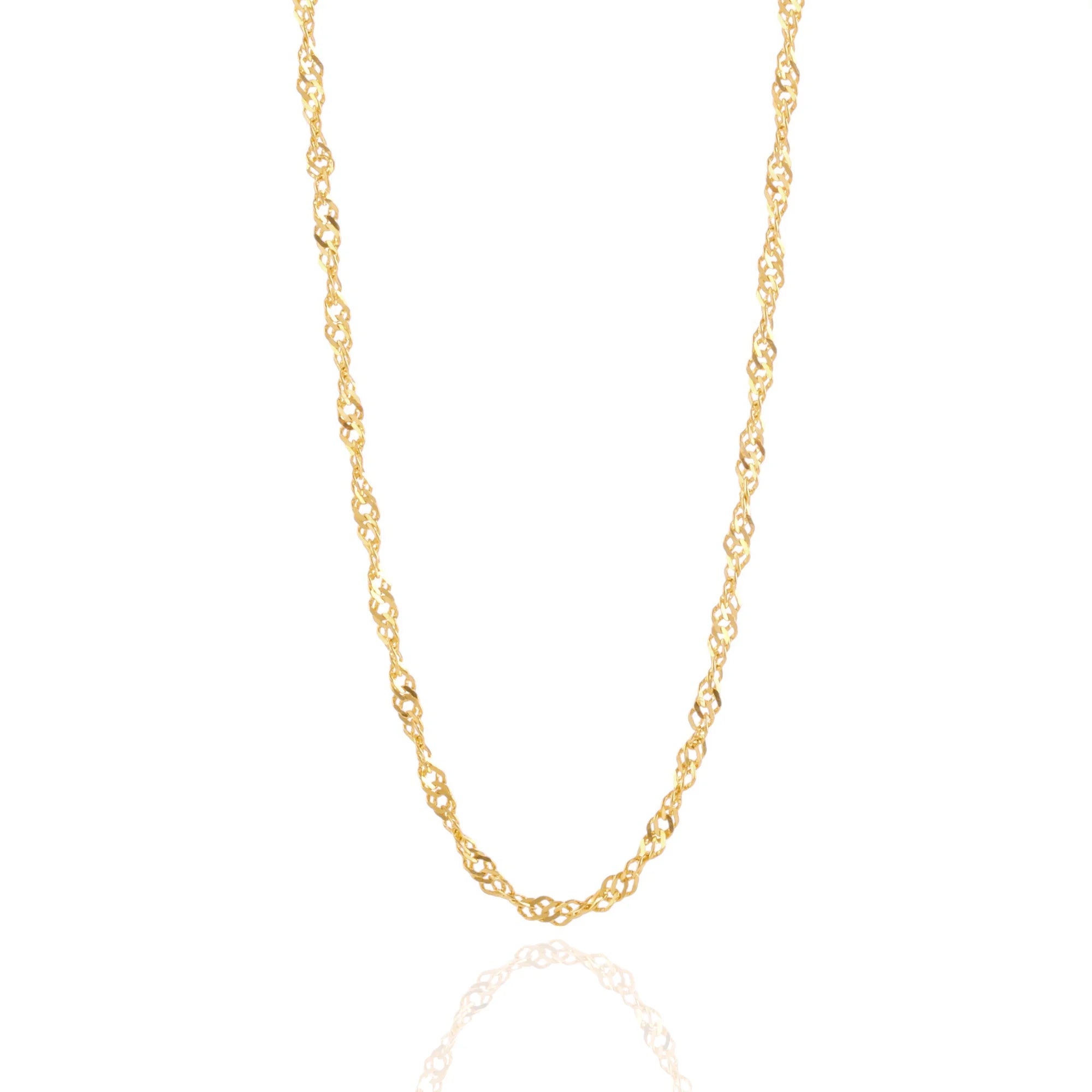 14 Ayar Altın Singapur Zincir Kolye