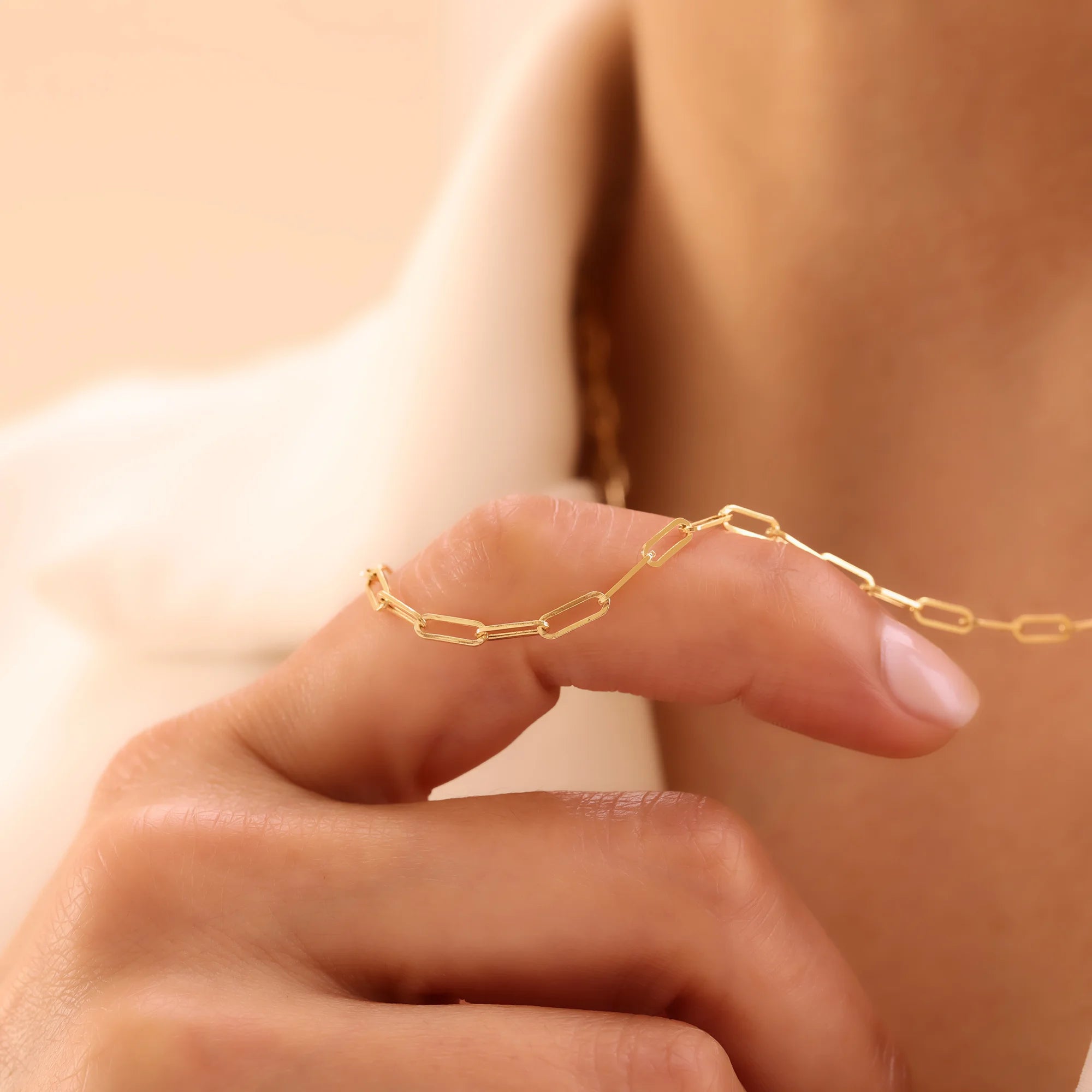 14 Ayar Altın Ataş Zincir Kolye