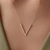 14 Ayar Altın V Kolye