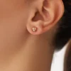 14 Ayar Altın Olimpiyat Vidalı Küpe