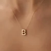 14 Ayar Altın Bubble Harf (B) Kolye