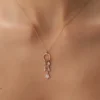 14 Ayar Altın Tasarım Halka Kolye