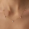 14 Ayar Altın Taşlı Kolye